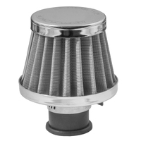 Proflow Mini Air Filter Breather 38mm High 12mm (0.47') Neck Stainless