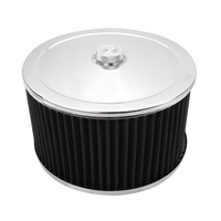 Proflow Air Filter Assembly Round 9in. x 4in. Chrome