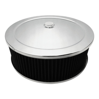 Proflow Air Filter Assembly Round 14in. x 4in. Chrome Recessed Base Each