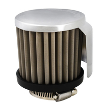 Proflow Breather Filter Clamp On w/Shield 75mm Rubber Base Suit 1.25in. Hole Chrome