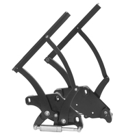 Proflow Bonnet Hinge Kit Billet Aluminium For Ford Mustang 71-73 Black