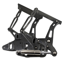 Proflow Bonnet Hinge Kit Billet Aluminium For Ford XR XT XW XY Falcon Black