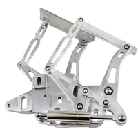 Proflow Bonnet Hinge Kit Billet Aluminium For Ford XR XT XW XY Falcon Polished