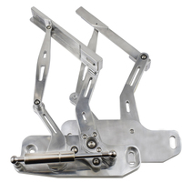 Proflow Bonnet Hinge Kit Billet Aluminium For Holden HQ HJ HX HZ WB Polished
