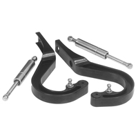 Proflow Boot Hinge Kit Billet Aluminium Chev Camaro 67-69 Black