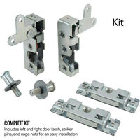 Proflow Universal Slim-Line Bear Jaw Car door Latch kit Zinc Plated two Stage Latch Kit