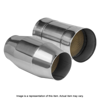 Proflow Catalytic Converter Universal Stainless Steel Polished 100 Cell 2.5in. x 200mm Length