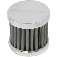 Proflow Oil Breather Filter Billet -12AN Valve Cover Polished