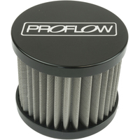 Proflow Oil Breather Filter Billet -08AN Female thread Black