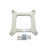 Proflow Carburetor Spacer Kit Holley 4BBL 3/8 in. Open Port with Gaskets & Hardware (Aluminum)