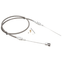 Proflow Throttle Cable LS Chev,For Holden Commodore,Braided Stainless Wire 36 in. Length