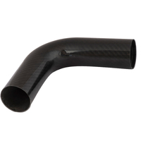 Proflow Carbon Fibre Air Intake Tube 2.50in. 90 Degree Elbow