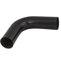 Proflow Carbon Fibre Air Intake Tube 3.50in. 90 Degree Elbow