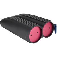 Proflow Carburettor Scoop Aluminium Black Machined Finns Shot Gun Style Single/Dual Carburettor Each