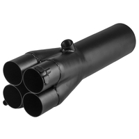 Proflow Exhaust Collector Slip On Steel Header 12in. x 2-3/8in. Primary To 4-1/2in.