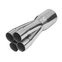 Proflow Exhaust Collector Merge Stainless Steel Slip On 12in. x 2in. Primary To 3-1/2in.