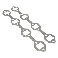 Proflow Header Extractor Gasket For Ford V8 289/302/351W OEM Bolt Spacing Stainless with Graphite Overlay 1.539" X 1.164" Port Pair