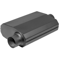Proflow Muffler Black Flow Chamber 2in. Side Inlet To 2in. Centre Outlet