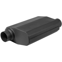 Proflow Muffler Black Flow Chamber 2-1/2in. Side Inlet To 2-1/2in. Side Outlet