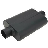 Proflow Muffler 4.00 in Black Compact Flow Chamber II Centre Inlet To 4.00 in. Centre Outlet 9.75" x 13" x 4" body Each