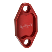 Proflow Fuel Pump Block-Off Plate Aluminium Red Anodised For Holden 253 308 Each