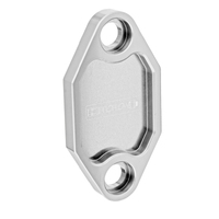 Proflow Fuel Pump Block-Off Plate Aluminium Silver Anodised For Holden 253 308 Each