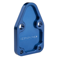 Proflow Fuel Pump Block-Off Plate Aluminium Blue Anodised SB For Chevrolet For Chrysler Each