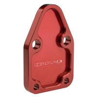 Proflow Fuel Pump Block-Off Plate Aluminium Red Anodised SB For Chevrolet For Chrysler Each