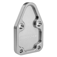Proflow Fuel Pump Block-Off Plate Aluminium Silver Anodised SB For Chevrolet For Chrysler Each