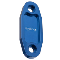 Proflow Fuel Pump Block-Off Plate Aluminium Blue Anodised For Ford 302-351C Each