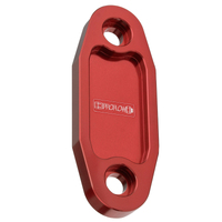 Proflow Fuel Pump Block-Off Plate Aluminium Red Anodised For Ford 302-351C Each