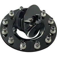 Proflow Fuel Cell Tank Cap Flush Mount 12 Bolt Black Aluminium Cap w/Mount Kit (Series 1)
