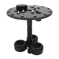 Proflow Triple Fuel Pump Hanger Mounts 39mm & 46mm Fuel Pumps 170mm PCD Billet Aluminium Black Anodised