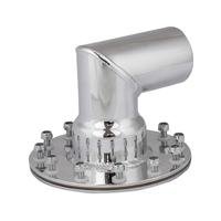 Proflow Fuel Filler Neck Aluminium Polished 90 Degree 2 1/2 in. Diameter 12-Bolt Flange Each