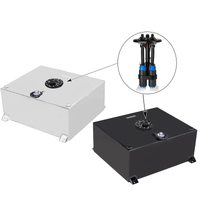 Proflow Fuel Cell EFI Baffled Tank Kit 15G (57L) Aluminium Black 510 x 460 x 260mm In tank Fuel Pump Module & 2x 340LPH Pumps