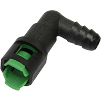 Proflow Fuel Line Connectors Nylon 5/16in. Female QR 90 Degree To 3/8in. (10mm) Barb Each