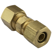 Proflow Fuel Line Connectors Brass Connector Nylon To Nylon 3/8in. (10mm) Tubing Joiner Each