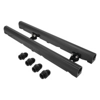 Proflow Fuel Rails Kit For Holden Commodore VT-VZ LS1 -08AN ORB Billet Aluminium Black Anodised