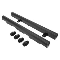 Proflow Fuel Rails Kit For Holden Commodore VE-VF LS2/LS3/L76/L77/L92 -08AN ORB Billet Aluminium Black Anodised