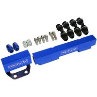 Proflow Fuel Rails Kit Billet Aluminium Anodised Blue For Mazda Rotary Series 4&5