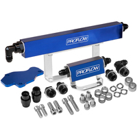 Proflow Fuel Rails Kit Billet Aluminium Anodised Blue For Mazda Rotary Series 6