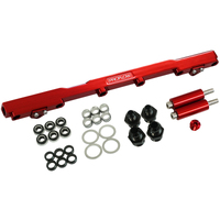 Proflow Fuel Rails Kit Billet Aluminium Anodised Red For Toyota 2JZ