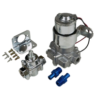 Proflow Fuel Pump Electric Rotor Vane Blue 110GPH Cast Aluminium 3/8 in. NPT 14 PSI With Regulator Universal Kit