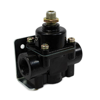Proflow Fuel Pressure Regulator Black Aluminium 4.5-9 PSI Universal Each