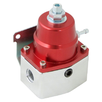 Proflow Fuel Pressure Regulator EFI Economy Billet Red/Silver 45-75PSI -06 AN