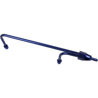 Proflow Fuel Line Aluminium Anodised Blue 3/8 in. NPT or Barb Inlet 1/8 NPT Gauge Port Holley 4150