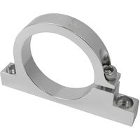 Proflow Fuel Filter Brackets Single 61mm hole Aluminium Silver Anodised