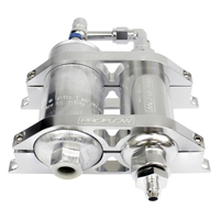 Proflow Billet Bracket Kit Polished Complete With PFEFS11300 Pump Fuel Filter AN10 & AN06 Adaptors