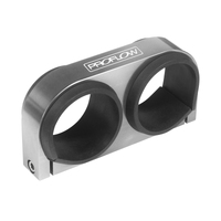 Proflow Dual Fuel Pump Bracket Billet Aluminium Bosch/ 044 Style Pumps Silver Anodised