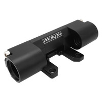 Proflow E85 Flex Fuel Sensor Adapter Dual Channel -10AN ORB Billet Aluminium Black